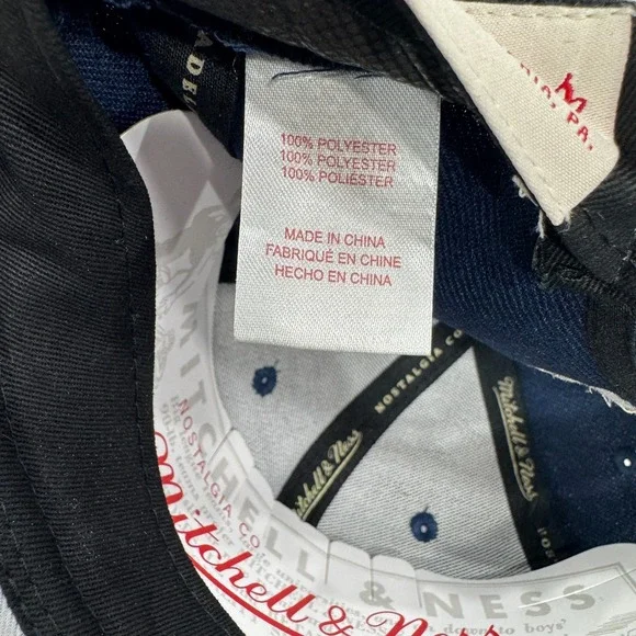 NWT Georgetown Hoyas Snapback Hat Mitchell Ness Blue Gray Spray Splatter College - Picture 6 of 7